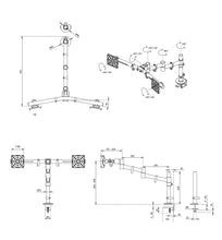 Load image into Gallery viewer, Viewlite plus monitor arm - desk 620