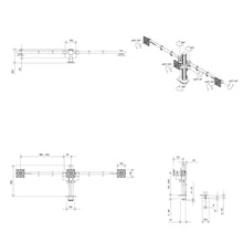 Lade das Bild in den Galerie-Viewer, Dataflex Viewgo modular Monitorarm - Schreibtisch 230 / 233