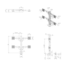 Lade das Bild in den Galerie-Viewer, Dataflex Viewgo modular Monitorarm - Schreibtisch 240 / 243