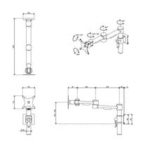 Load image into Gallery viewer, Viewlite plus monitor arm - desk 620