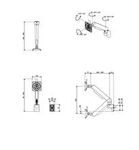 Load image into Gallery viewer, Viewlite plus monitor arm - desk 620