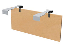 Lade das Bild in den Galerie-Viewer, Knieblende Melamin / Furnier pendelbar Schreibtisch Sedus