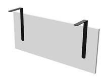 Lade das Bild in den Galerie-Viewer, Knieblende Melamin / Furnier Schreibtisch Sedus