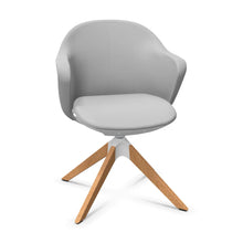 Lade das Bild in den Galerie-Viewer, Se:flair Bürodrehstuhl SEDUS mit 4-Stern Holzfuß, drehbar (Box)