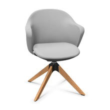 Lade das Bild in den Galerie-Viewer, Se:flair Bürodrehstuhl SEDUS mit 4-Stern Holzfuß, drehbar (Box)