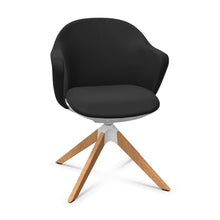 Lade das Bild in den Galerie-Viewer, Se:flair Bürodrehstuhl SEDUS mit 4-Stern Holzfuß, drehbar (Box)