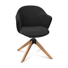 Lade das Bild in den Galerie-Viewer, Se:flair Bürodrehstuhl SEDUS mit 4-Stern Holzfuß, drehbar (Box)