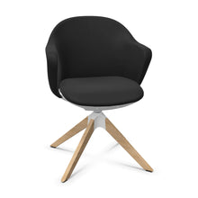 Lade das Bild in den Galerie-Viewer, Se:flair Bürodrehstuhl SEDUS mit 4-Stern Holzfuß, drehbar (Box)