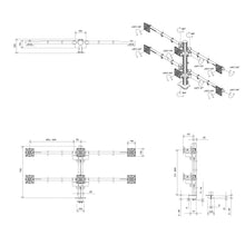 Lade das Bild in den Galerie-Viewer, Dataflex Viewgo modular Monitorarm - Schreibtisch 260 / 263
