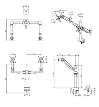 Lade das Bild in den Galerie-Viewer, Dataflex Viewmate plus Monitorarm - Schreibtisch 862
