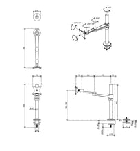 Lade das Bild in den Galerie-Viewer, Dataflex Viewlite Monitorarm - Schreibtisch 120 / 122 / 123
