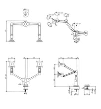 Load image into Gallery viewer, Viewlite plus monitor arm - desk 620
