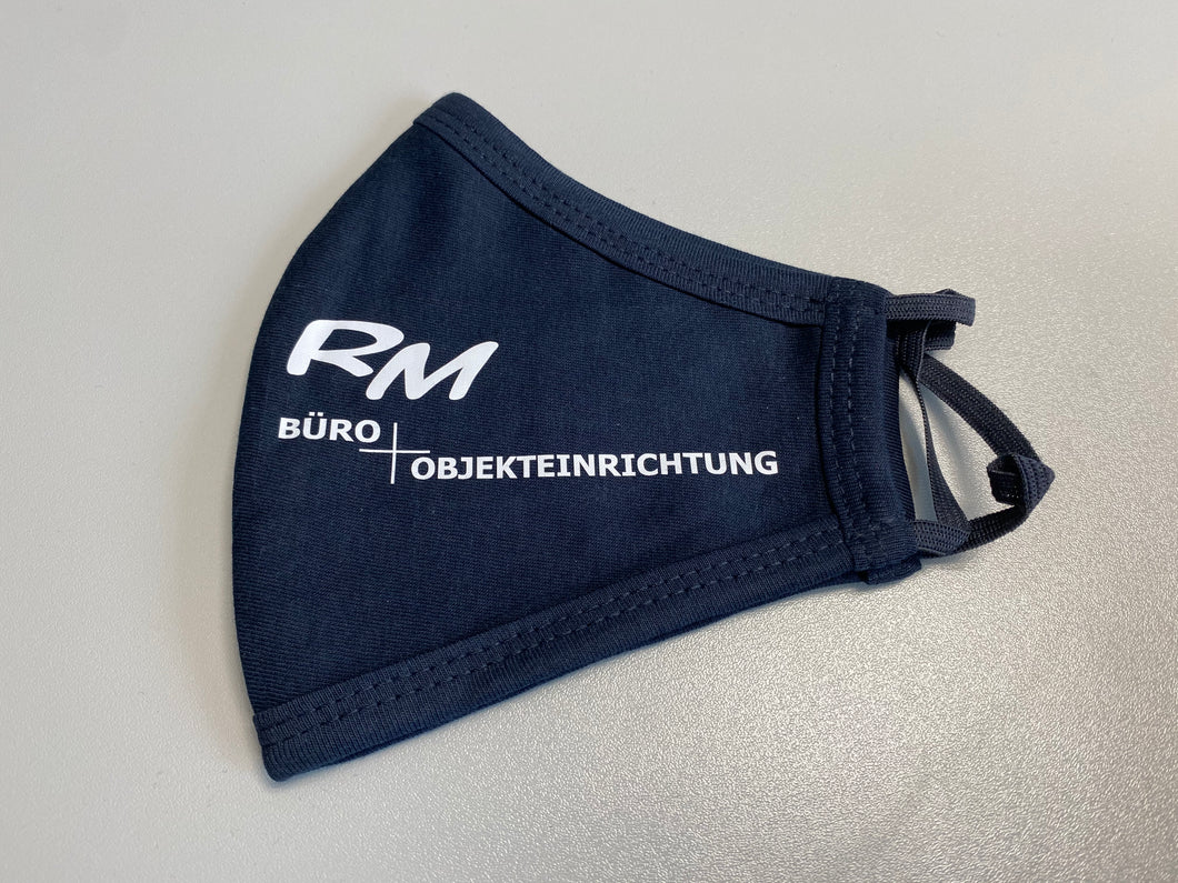 Mund-Nasen-Schutzmaske RM-Logo Navyblau